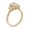 Thumbnail Image 3 of 2-5/8 CT. T.W. Oval and Half-Moon Certified Lab-Grown Diamond Three Stone Engagement Ring in 14K Gold (F/VS2)