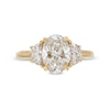 Thumbnail Image 4 of 2-5/8 CT. T.W. Oval and Half-Moon Certified Lab-Grown Diamond Three Stone Engagement Ring in 14K Gold (F/VS2)