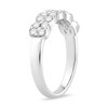 Thumbnail Image 2 of 3/4 CT. T.W. Cushion-Shaped Multi-Diamond Five Stone Anniversary Band in 14K White Gold