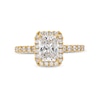 Thumbnail Image 4 of 2 CT. T.W. Radiant-Cut Certified Lab-Grown Diamond Frame Engagement Ring in 14K Gold (F/VS2)