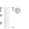 Thumbnail Image 3 of 1 CT. T.W. Certified Lab-Grown Diamond Frame Stud Earrings in 14K White Gold (F/SI2)