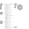 Thumbnail Image 3 of 1/2 CT. T.W. Certified Lab-Grown Diamond Frame Stud Earrings in 14K White Gold (F/SI2)