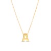 Thumbnail Image 1 of Single Initial “A” Pendant in Solid 10K Gold