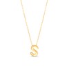 Thumbnail Image 1 of Single Initial “S” Pendant in Solid 10K Gold