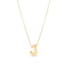 Thumbnail Image 1 of Single Initial “J” Pendant in Solid 10K Gold