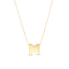 Thumbnail Image 1 of Single Initial “M” Pendant in Solid 10K Gold