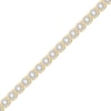 Thumbnail Image 2 of 2 CT. T.W. Diamond Miracle Square Link Bracelet in 10K Gold - 7.5"