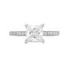 Thumbnail Image 4 of 1-3/4 CT. T.W. Princess-Cut Certified Lab-Grown Diamond Engagement Ring in 14K White Gold (F/VS2)