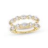 Thumbnail Image 1 of 1-1/2 CT. T.W. Marquise and Round Certified Lab-Grown Diamond Alternating Solitaire Enhancer in 14K Gold (F/VS2)