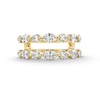 Thumbnail Image 4 of 1-1/2 CT. T.W. Marquise and Round Certified Lab-Grown Diamond Alternating Solitaire Enhancer in 14K Gold (F/VS2)