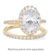 Thumbnail Image 3 of 3-1/2 CT. T.W. Oval Certified Lab-Grown Diamond Frame Engagement Ring in 14K Gold (F/VS2)