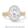 Thumbnail Image 4 of 3-1/2 CT. T.W. Oval Certified Lab-Grown Diamond Frame Engagement Ring in 14K Gold (F/VS2)