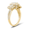 Thumbnail Image 3 of 2 CT. T.W. Princess-Cut Diamond Frame Past Present Future® Split Shank Engagement Ring in 14K Gold