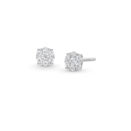 1/6 CT. T.W. Multi-Diamond Stud Earrings in 10K White Gold