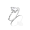 Thumbnail Image 3 of 1 CT. T.W. Pear-Shaped Certified Lab-Grown Diamond Frame Engagement Ring in 14K White Gold (F/VS2)