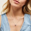 Thumbnail Image 2 of 1/10 CT. T.W. Multi-Diamond Frame Pendant in Sterling Silver