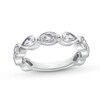 Thumbnail Image 1 of 1-1/2 CT. T.W. Multi-Shaped Certified Lab-Grown Diamond Bezel-Set Anniversary Band in 14K White Gold (F/VS2)