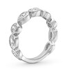 Thumbnail Image 3 of 1-1/2 CT. T.W. Multi-Shaped Certified Lab-Grown Diamond Bezel-Set Anniversary Band in 14K White Gold (F/VS2)