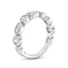 Thumbnail Image 3 of 2 CT. T.W. Multi-Shaped Certified Lab-Grown Diamond Bezel-Set Anniversary Band in 14K White Gold (F/VS2)