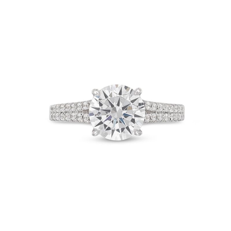 Main Image 3 of 2-1/3 CT. T.W. Certified Lab-Grown Diamond Split Shank Engagement Ring in 14K White Gold (I/SI2)