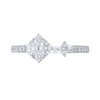 Thumbnail Image 3 of 1/2 CT. T.W. Multi-Diamond Open Shank Ring in 10K White Gold