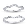 Thumbnail Image 6 of 1-1/8 CT. T.W. Oval Multi-Diamond Frame Twist Shank Bridal Set in 14K White Gold