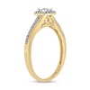 Thumbnail Image 2 of 1/10 CT. T.W. Diamond Square Frame Split Shank Ring in 10K Gold