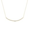 Thumbnail Image 1 of 1 CT. T.W. Diamond Curved Bar Necklace in 10K Gold