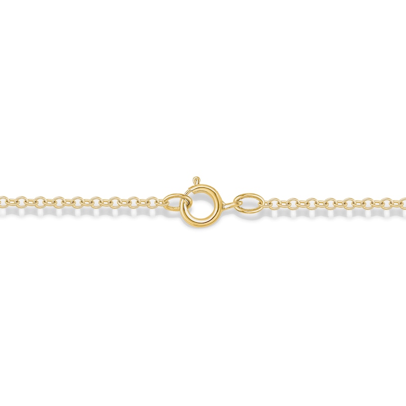 Main Image 2 of 1 CT. T.W. Diamond Curved Bar Necklace in 10K Gold