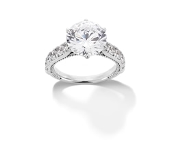 6 CT. T.W. Certified Lab-Grown Diamond Engagement Ring in 14K White Gold (F/VS2)