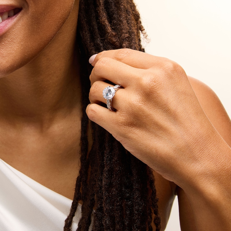 Main Image 2 of 6 CT. T.W. Certified Lab-Grown Diamond Engagement Ring in 14K White Gold (F/VS2)