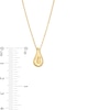 Thumbnail Image 4 of Teardrop Pendant and Stud Earrings Set in Hollow 10K Gold - 17"
