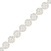 Thumbnail Image 1 of 1/10 CT. T.W. Diamond Beaded Frame Bracelet in Sterling Silver with 10K Gold Plate - 7.25"