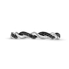 Thumbnail Image 4 of 1/10 CT. T.W. Black Diamond Twist Anniversary Band in 10K White Gold