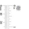 Thumbnail Image 3 of 1/4 CT. T.W. Diamond Miracle Cushion Frame Solitaire Stud Earrings in 10K White Gold