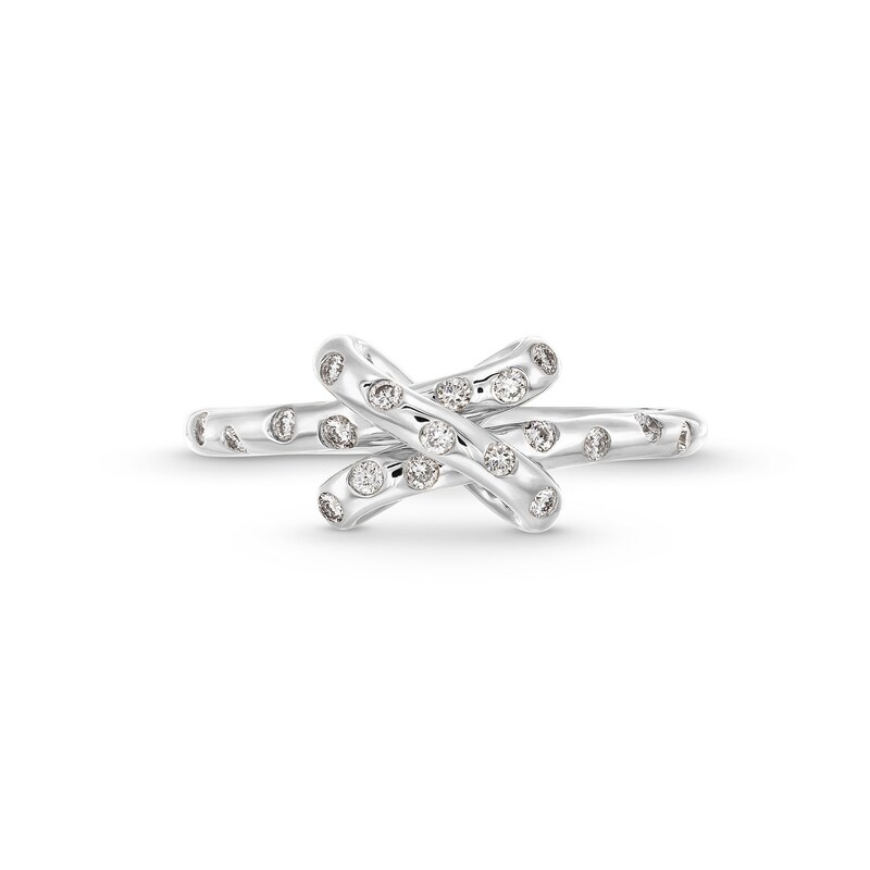 Main Image 3 of 1/5 CT. T.W. Lab-Grown Diamond Bubbles Knot Ring in 10K White Gold (F/SI2)