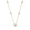 Thumbnail Image 1 of 1 CT. T.W. Certified Lab-Grown Diamond Bezel-Set Station Necklace in 14K Gold (F/SI2)