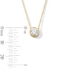 Thumbnail Image 3 of 1 CT. T.W. Certified Lab-Grown Diamond Bezel-Set Station Necklace in 14K Gold (F/SI2)