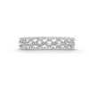 Thumbnail Image 4 of 1/15 CT. T.W. Baguette and Round Diamond Open Triple Row Stackable Anniversary Band in 10K White Gold