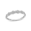 Thumbnail Image 1 of 1/15 CT. T.W. Diamond Art Deco Vintage-Style Stackable Anniversary Band in 10K White Gold