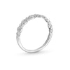 Thumbnail Image 3 of 1/15 CT. T.W. Diamond Art Deco Vintage-Style Stackable Anniversary Band in 10K White Gold