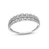 Thumbnail Image 1 of 1/15 CT. T.W. Diamond Scallop Border Vintage-Style Stackable Anniversary Band in 10K White Gold