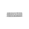 Thumbnail Image 4 of 1/15 CT. T.W. Diamond Scallop Border Vintage-Style Stackable Anniversary Band in 10K White Gold
