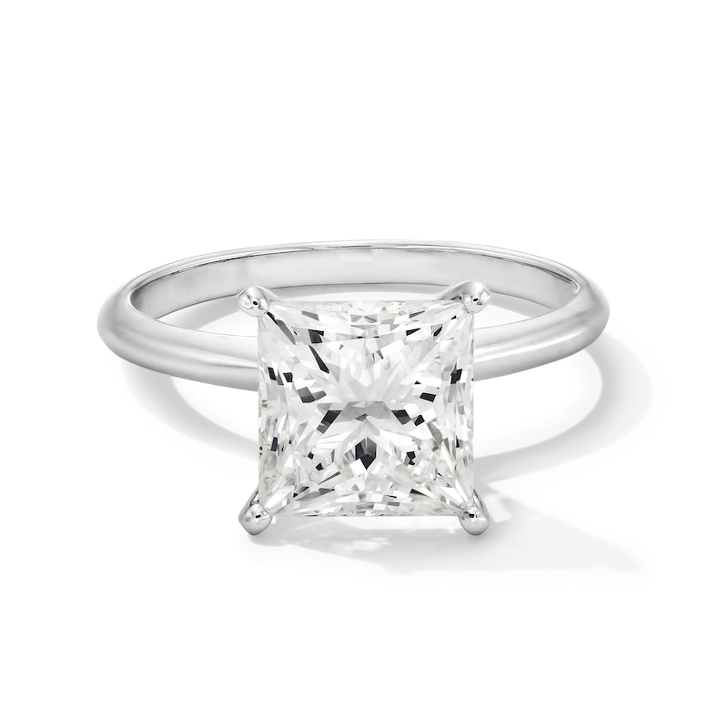 Main Image 1 of 3 CT. Princess-Cut Certified Lab-Grown Diamond Solitaire Engagement Ring in 14K White Gold (F/VS2)