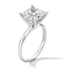 Thumbnail Image 3 of 4 CT. Princess-Cut Certified Lab-Grown Diamond Solitaire Engagement Ring in 14K White Gold (F/VS2)