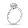 Thumbnail Image 3 of 1-1/3 CT. T.W. Certified Lab-Grown Diamond Frame Engagement Ring in 10K White Gold (F/SI2)