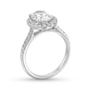 Thumbnail Image 3 of 2-1/2 CT. T.W. Oval Certified Lab-Grown Diamond Frame Engagement Ring in 14K White Gold (F/SI2)