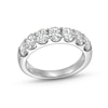 Thumbnail Image 1 of 2 CT. T.W. Oval Certified Lab-Grown Diamond Seven Stone Anniversary Band in 14K White Gold (F/SI2)