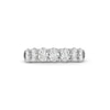 Thumbnail Image 4 of 2 CT. T.W. Oval Certified Lab-Grown Diamond Seven Stone Anniversary Band in 14K White Gold (F/SI2)