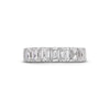 Thumbnail Image 4 of 2 CT. T.W. Emerald-Cut Certified Lab-Grown Diamond Seven Stone Anniversary Band in 14K White Gold (F/SI2)
